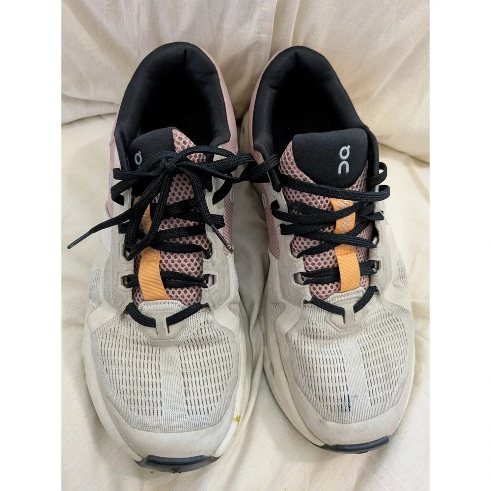 Women's On Cloudrunner 2, Pearl/Tangerine, 10 US